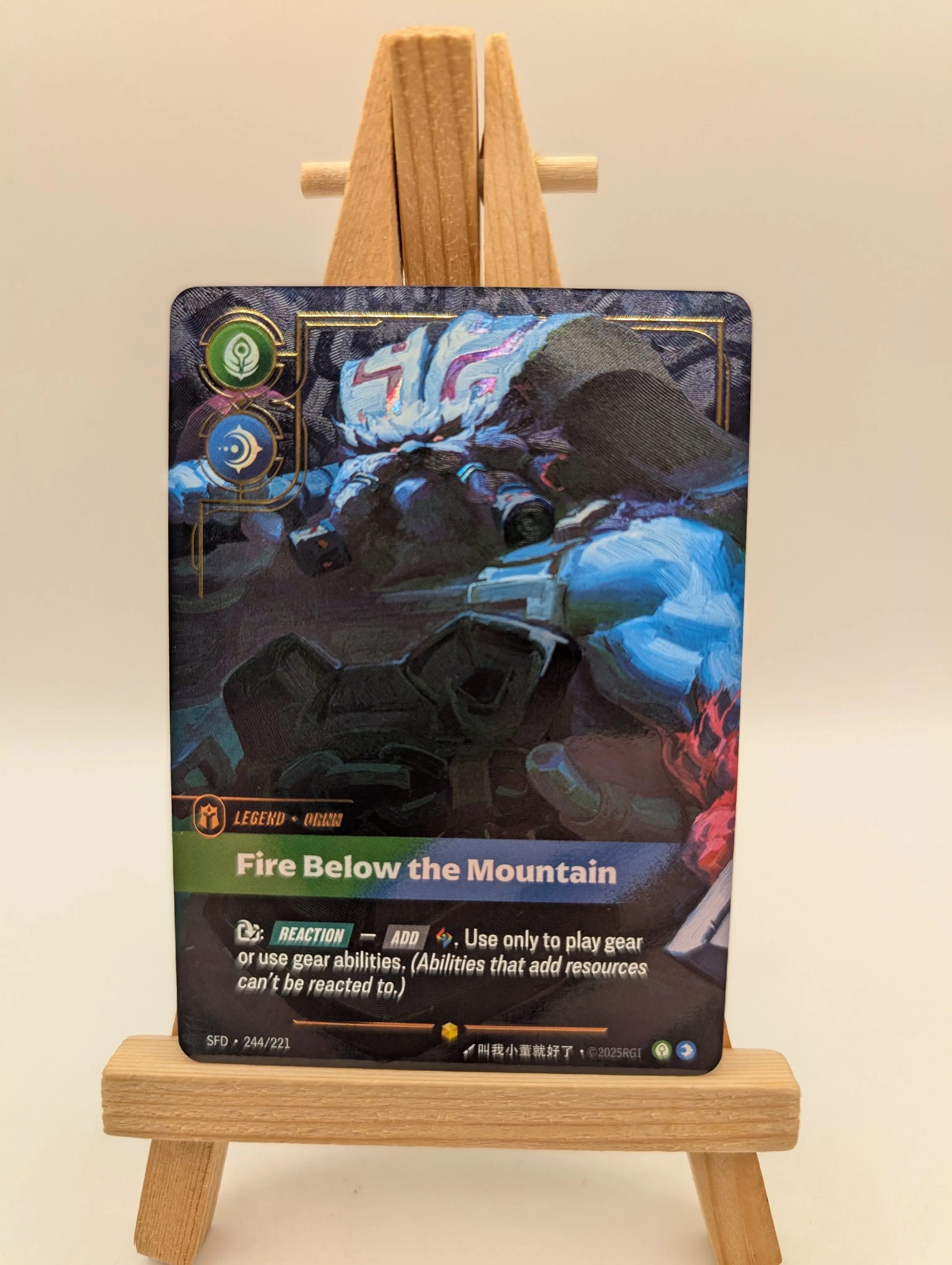 Ornn Fire Below the Mountain 244/221 Riftbound Spiritforged Over number FRENLY BRICKS - Open 7 Days image 2