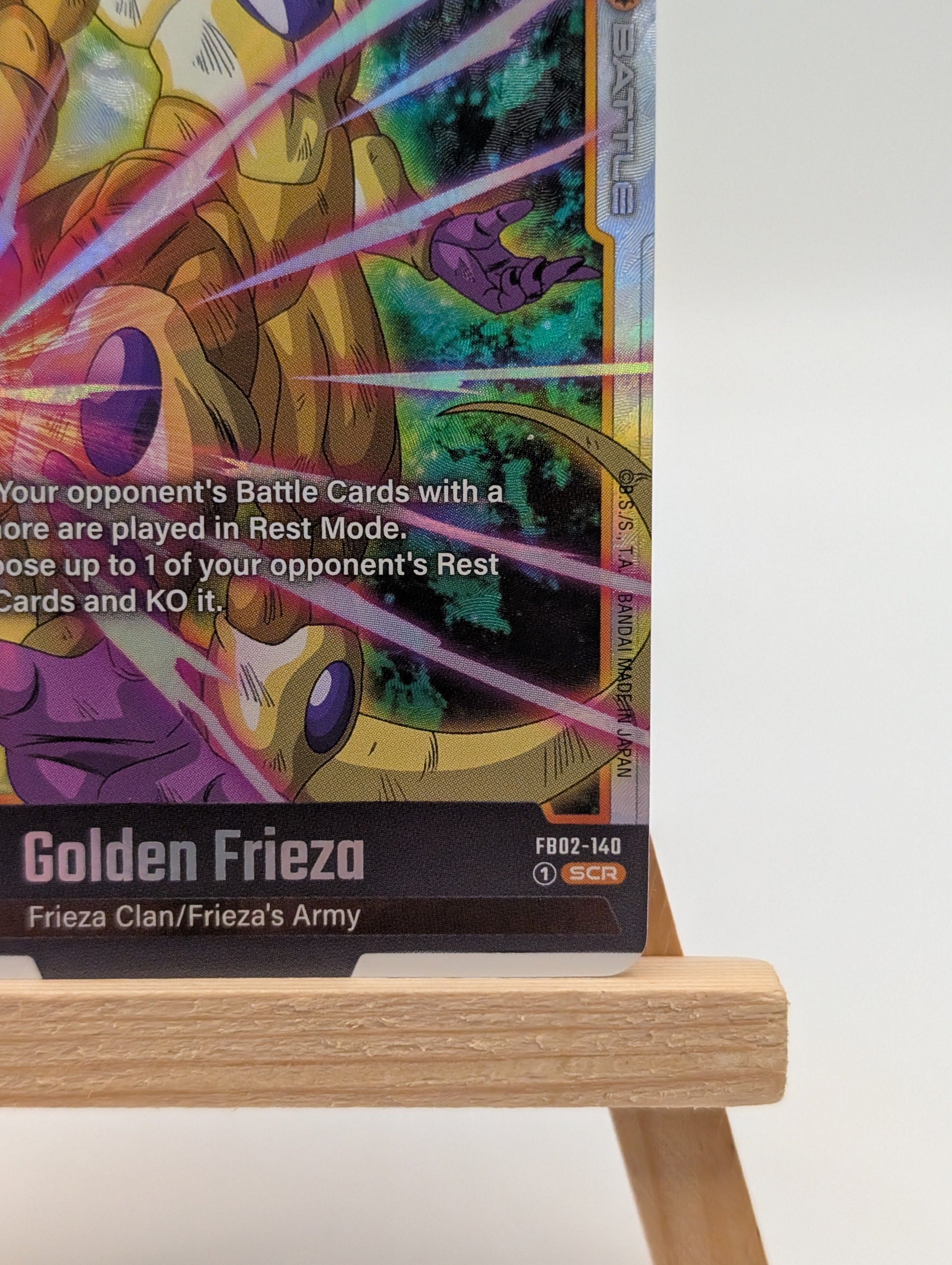 Golden Frieza SCR	FB02-140	Secret Rare Dragon Ball Fusion World Card Eng FRENLY BRICKS - Open 7 Days