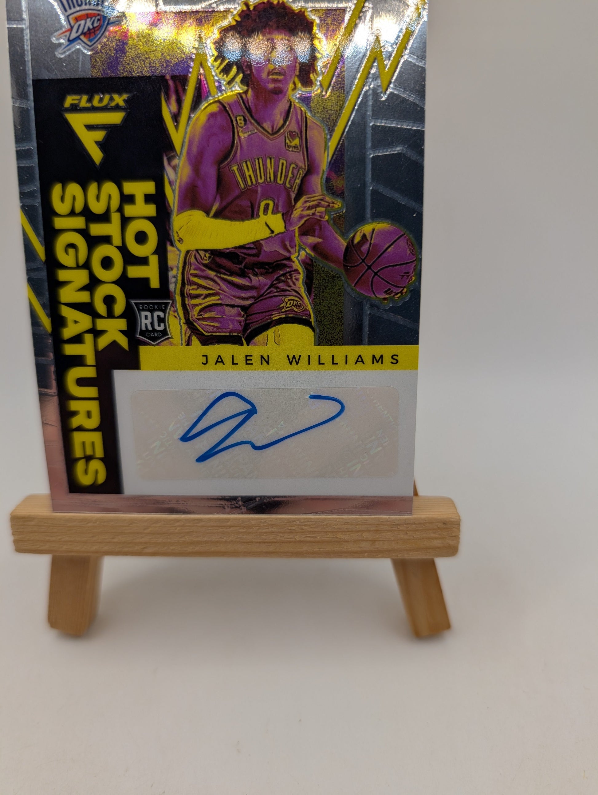 2022-23 Panini Flux Jalen Williams RC Rookie Hot Stock Auto FRENLY BRICKS - Open 7 Days