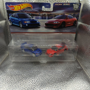 2023 Hot Wheels Car Culture 2 Pack Mitsubishi Lancer Evolution VI & '95 Eclipse FRENLY BRICKS - Open 7 Days