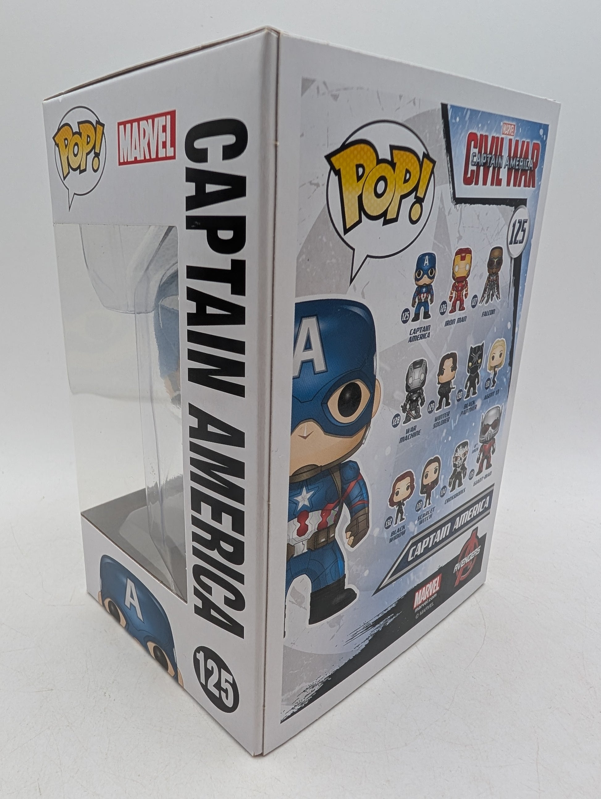 Funko POP! Marvel Captain America Civil War Captain America #125 image 4