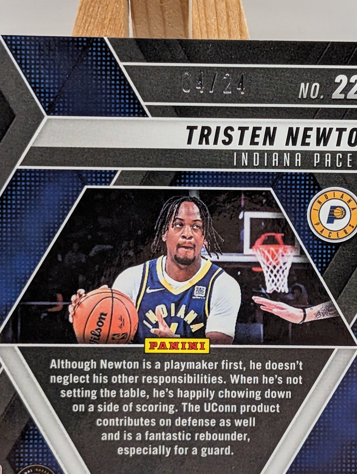2024-25 Panini Mosaic - Rookies Tristen Newton #220 Purple Snakeskin /24 Rookie FRENLY BRICKS - Open 7 Days