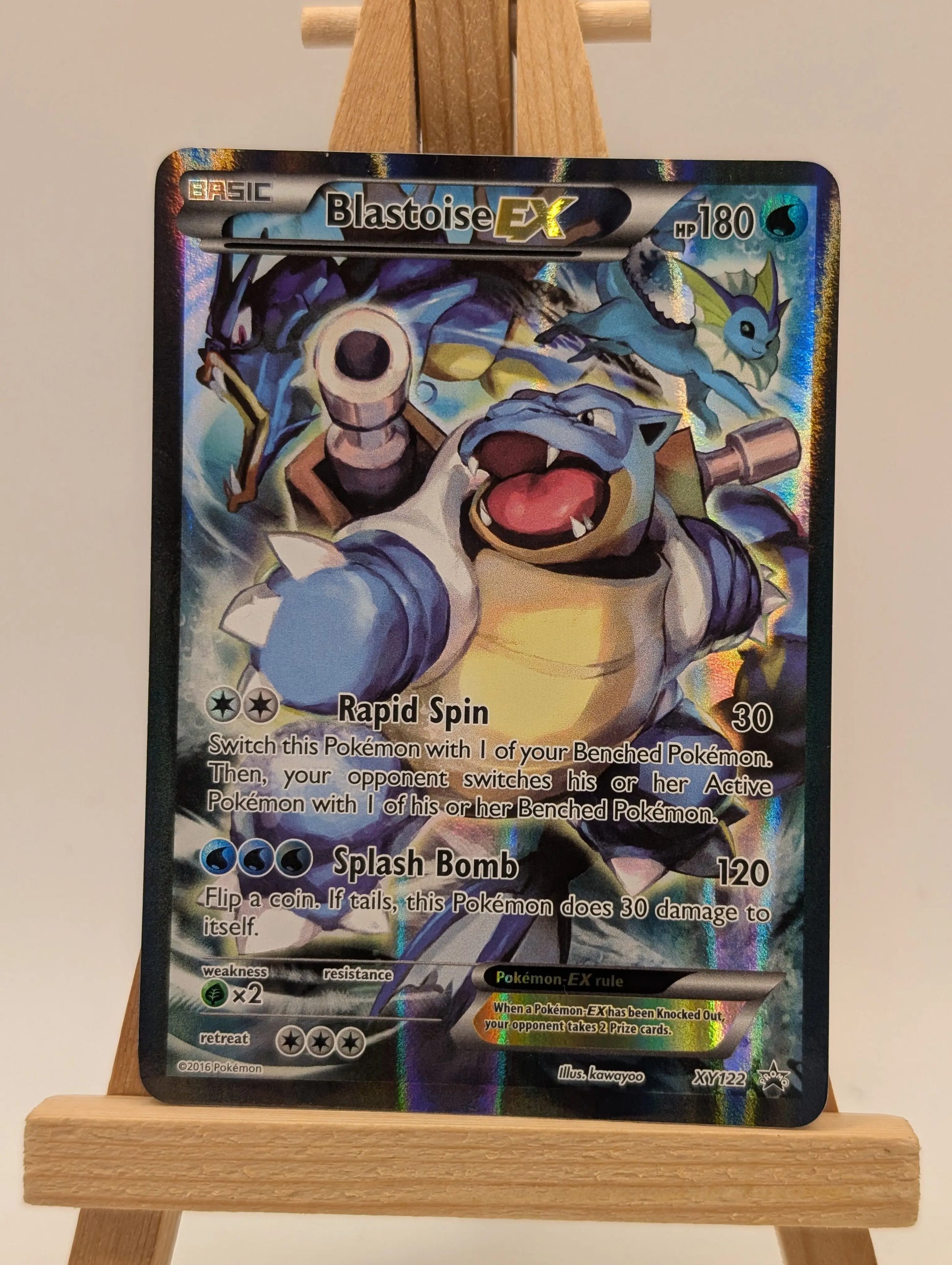 Blastoise EX XY122 XY Holo Black Star Promo 2016 - Pokemon TCG Card LP-MP FRENLY BRICKS - Open 7 Days image 2
