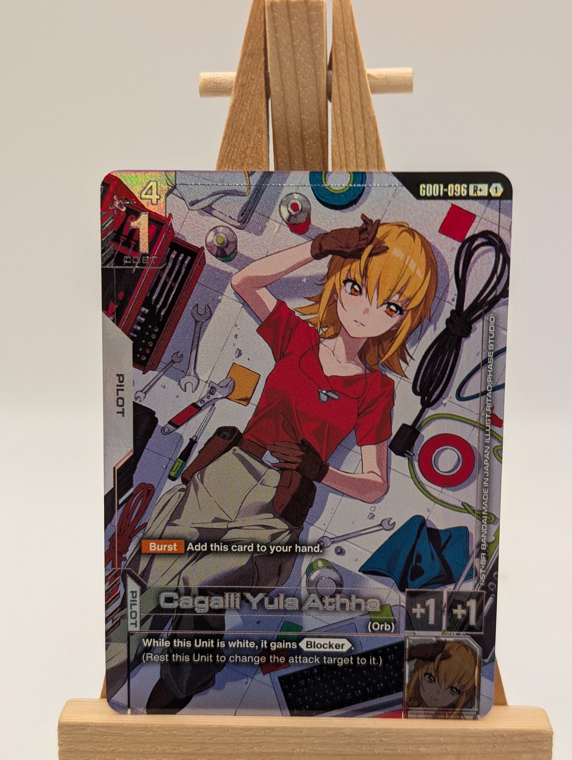 Gundam TCG GD01 Newtype Rising GD01-096 Cagalli Yula Athha R+ Alt Art FRENLY BRICKS - Open 7 Days