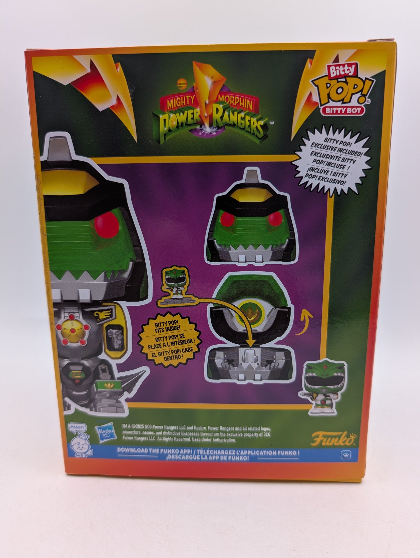 Bitty POP! Mighty Morphin Power Rangers Dragonzord with Green Ranger 2Pc