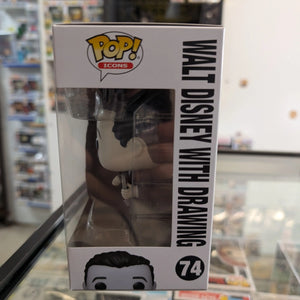 Disney 100th - Walt Disney with drawing Pop! Vinyl Funko #74 FRENLY BRICKS - Open 7 Days