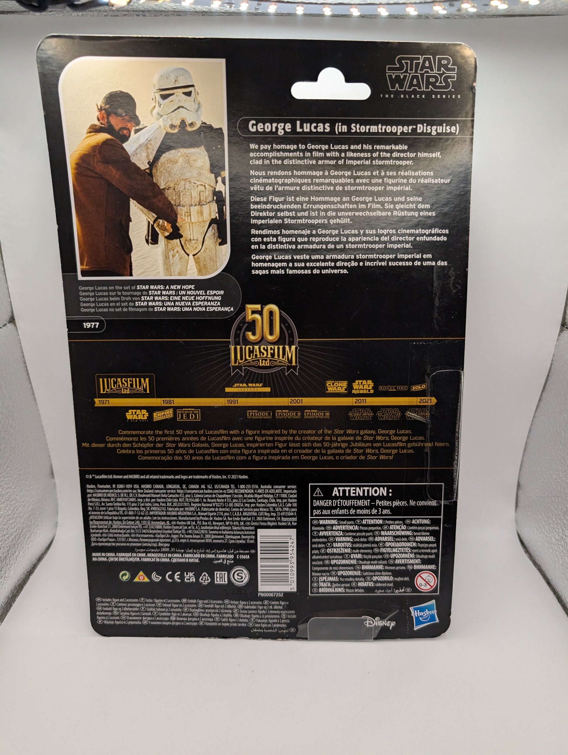 STAR WARS BLACK SERIES 50TH GEORGE LUCAS IN STORMTROOPER DISGUISE 6" FIGURE FRENLY BRICKS - Open 7 Days