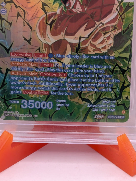 2024 DBS Masters SS Broly Unrestrained Destruction SPR #BT26-049 BGS 10 PRISTINE FRENLY BRICKS - Open 7 Days