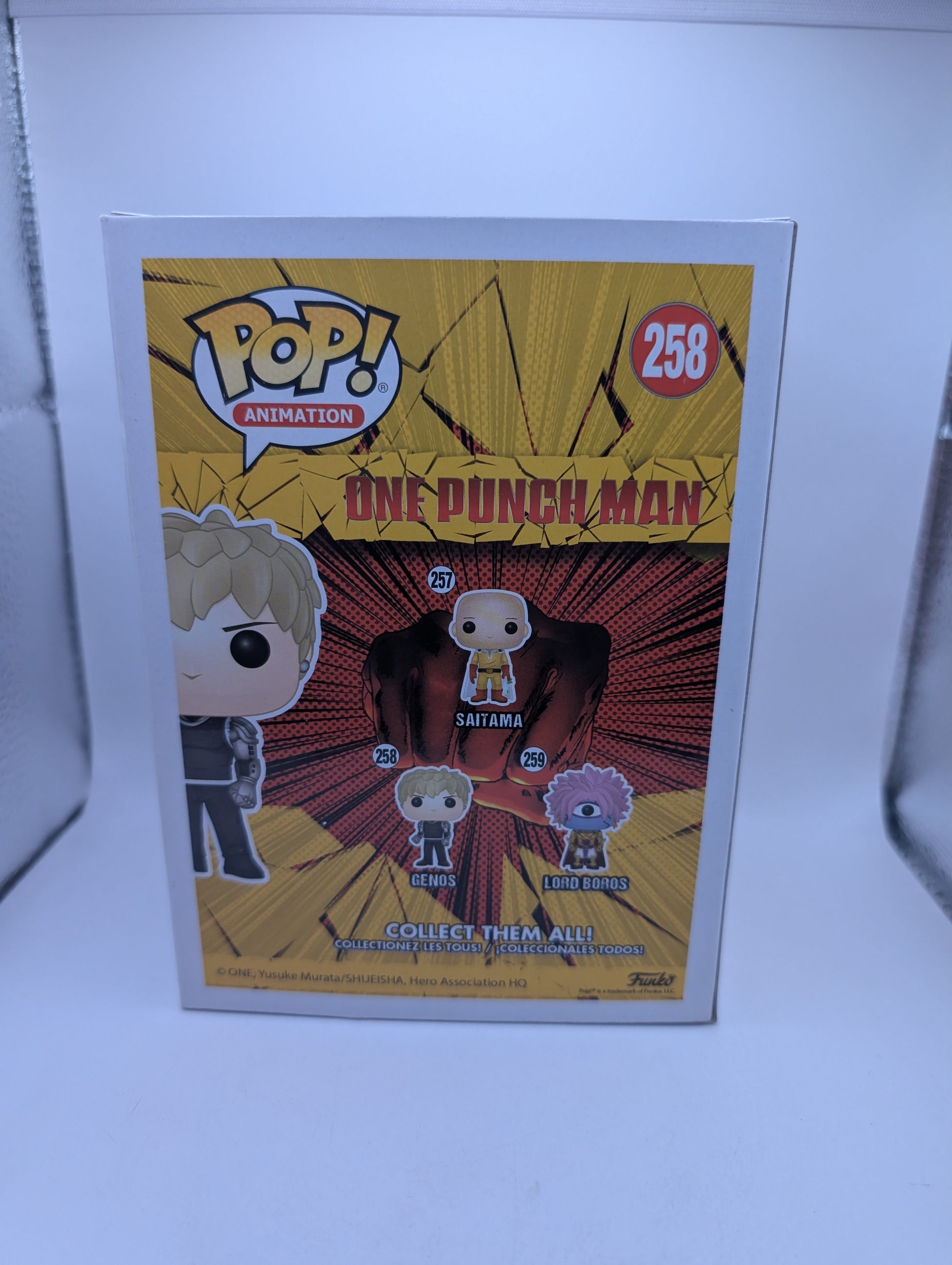 Funko Pop! Animation: One Punch Man Genos #258 FRENLY BRICKS - Open 7 Days