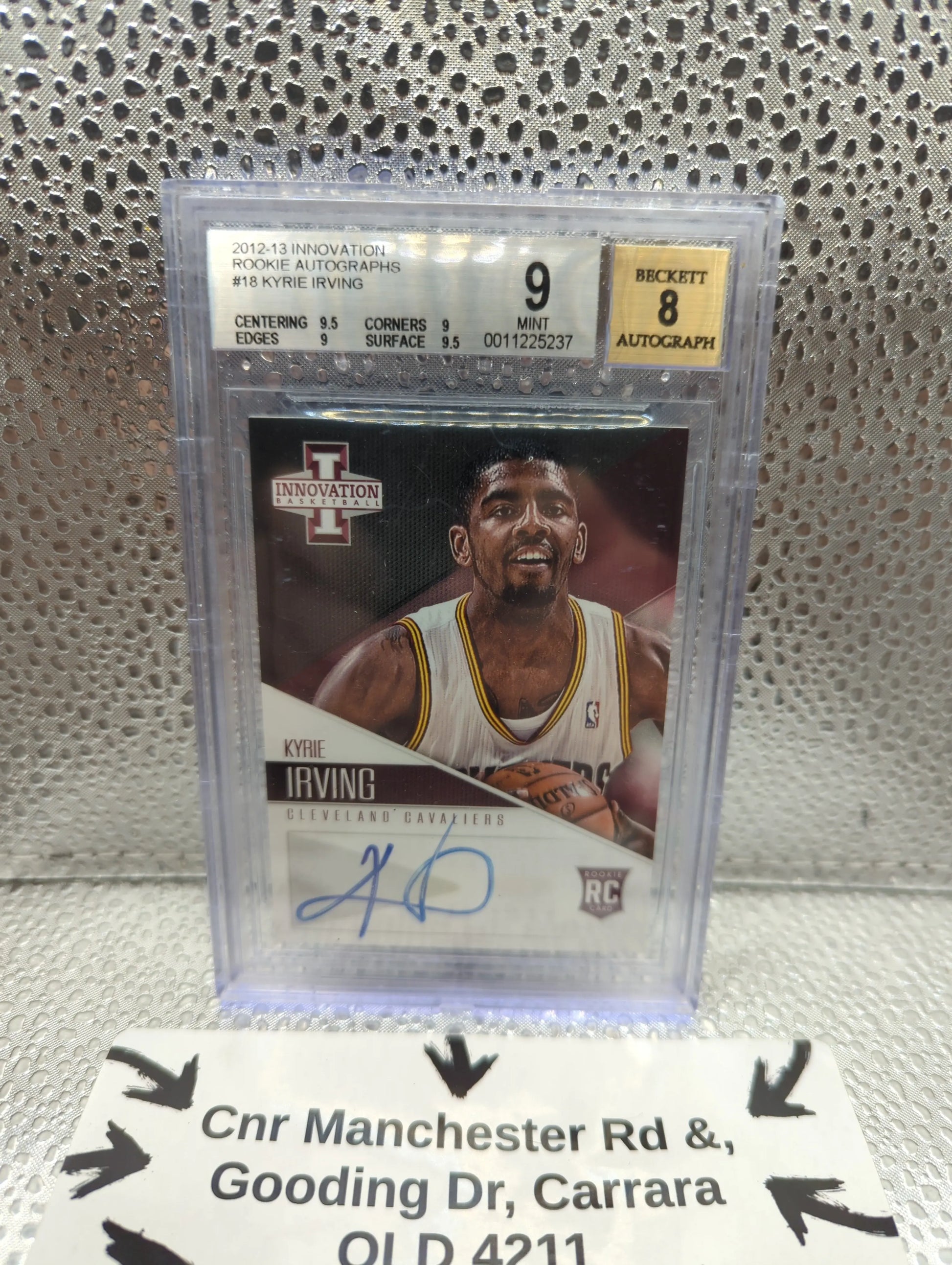 2012-13 Innovation Rookie Autographs #18 Kyrie Irving BGS 9 AUTO 8 FRENLY BRICKS - Open 7 Days