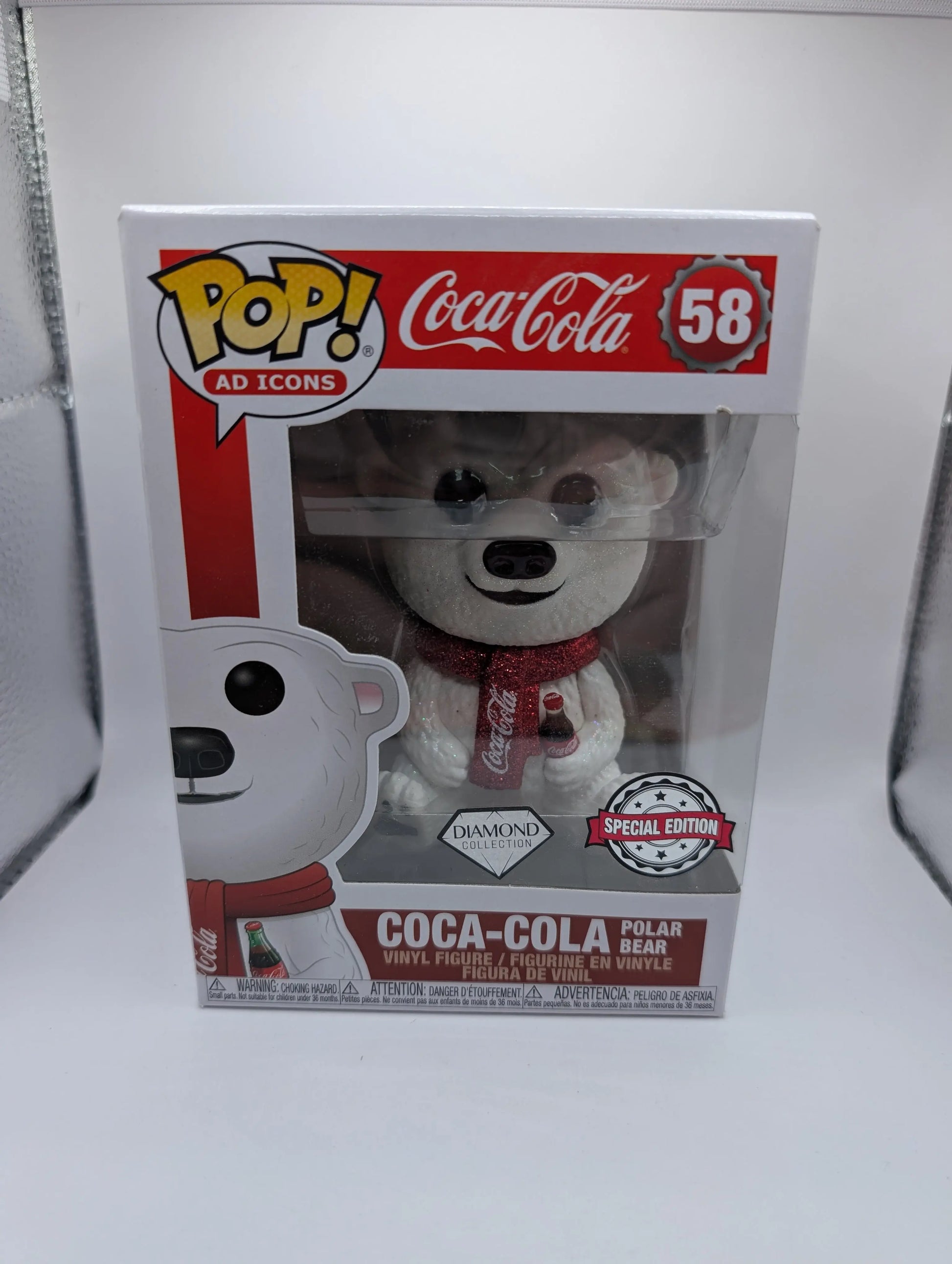 Coca-Cola Polar Bear Funko Pop! Vinyl #58 Diamond Special Edition FRENLY BRICKS - Open 7 Days