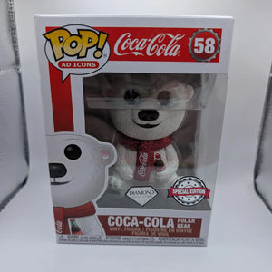 Coca-Cola Polar Bear Funko Pop! Vinyl #58 Diamond Special Edition FRENLY BRICKS - Open 7 Days