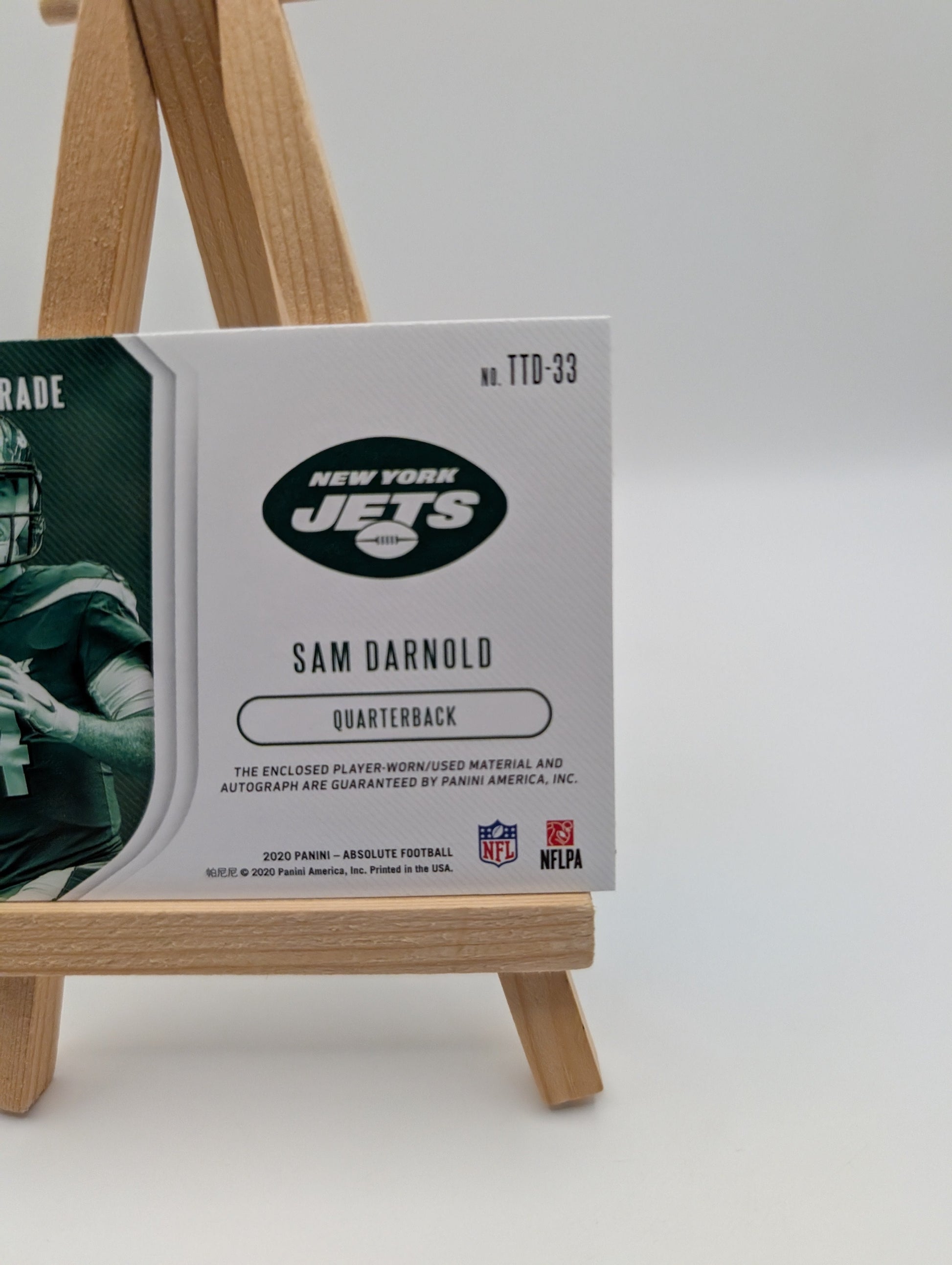 2020 Panini Absolute Tools of the Trade RPA Sam Darnold Rookie /30 FRENLY BRICKS - Open 7 Days