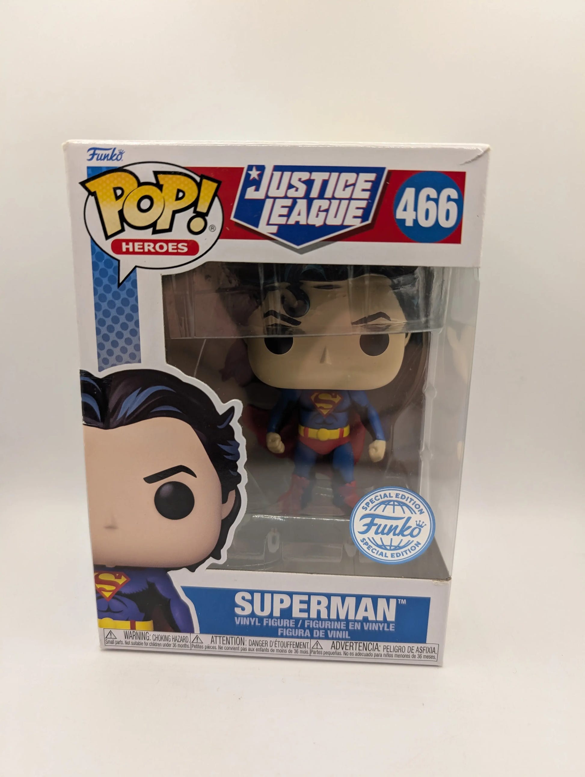 Justice League (comics) - Superman Pop! Vinyl Figure (RS) #466 Funko FRENLY BRICKS - Open 7 Days image 1