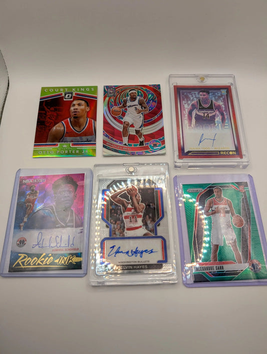 Washington Wizards NBA Basketball Card Lot, Rookies, Patch, Auto, Alexandre Sarr FRENLY BRICKS - Open 7 Days