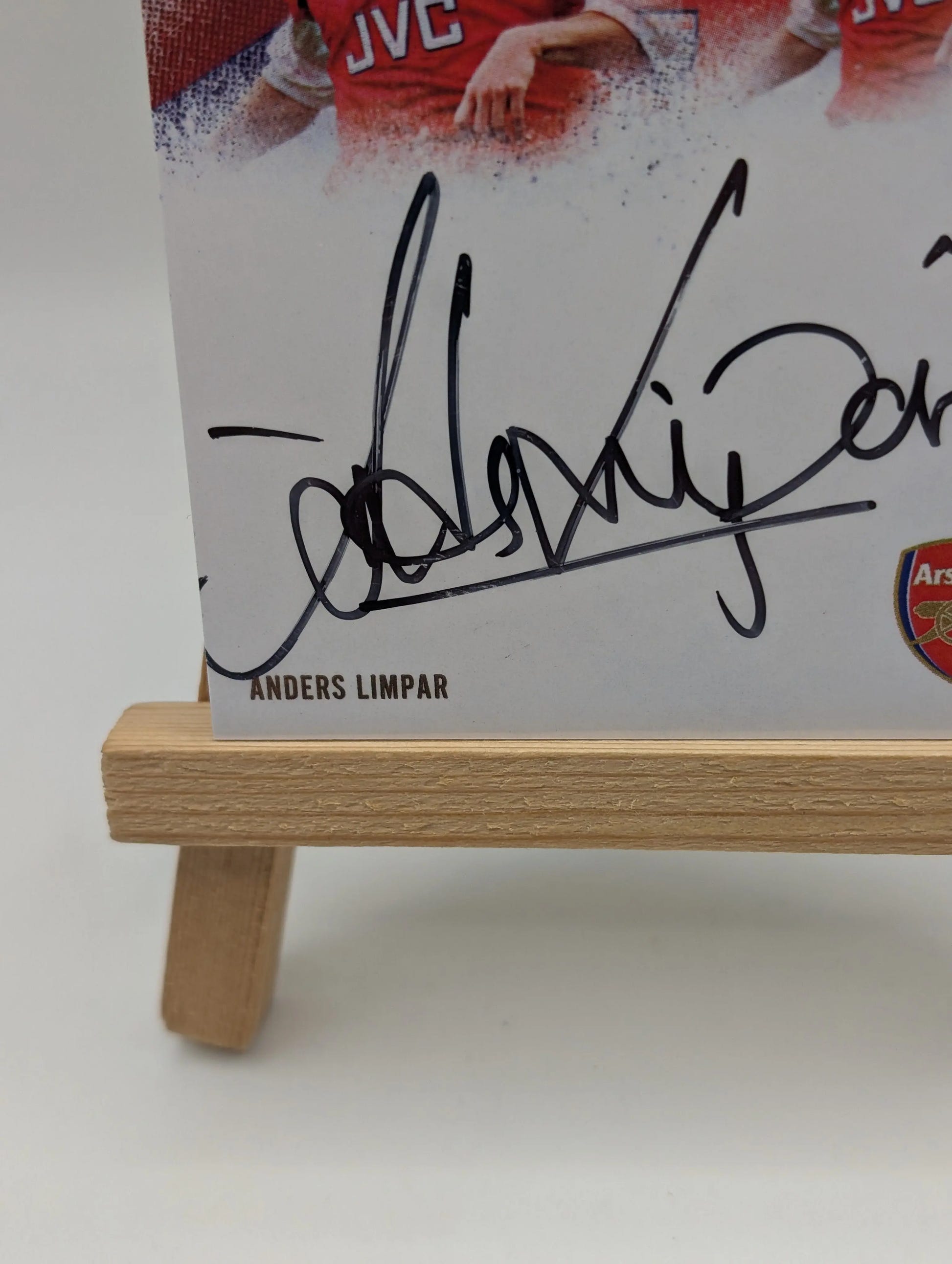 2025 Futera Anders Limpar /7 Auto Autograph Arsenal FRENLY BRICKS - Open 7 Days image 3