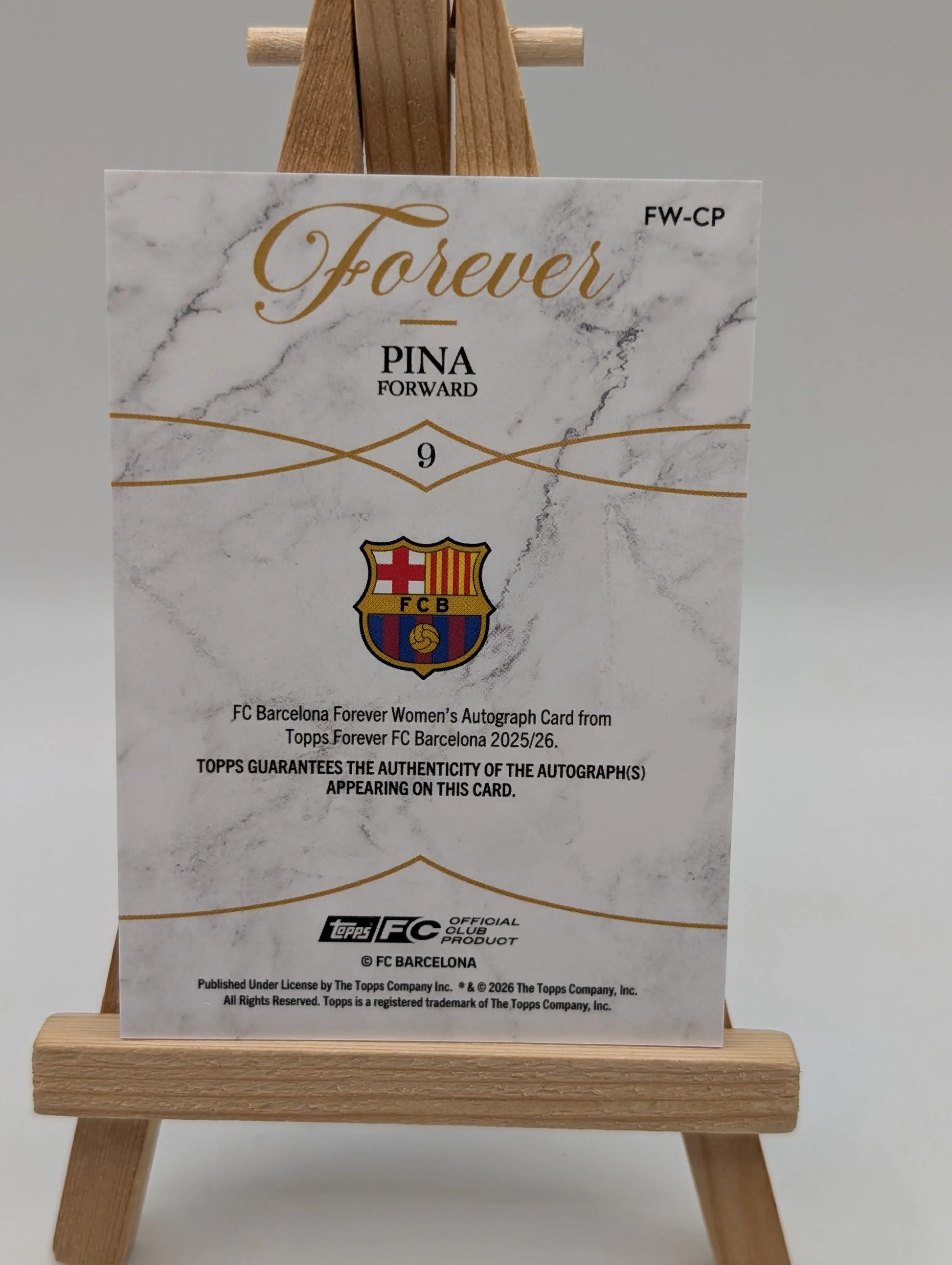 Topps Barcelona Forever Claudia Pina Auto /99 FRENLY BRICKS - Open 7 Days image 5