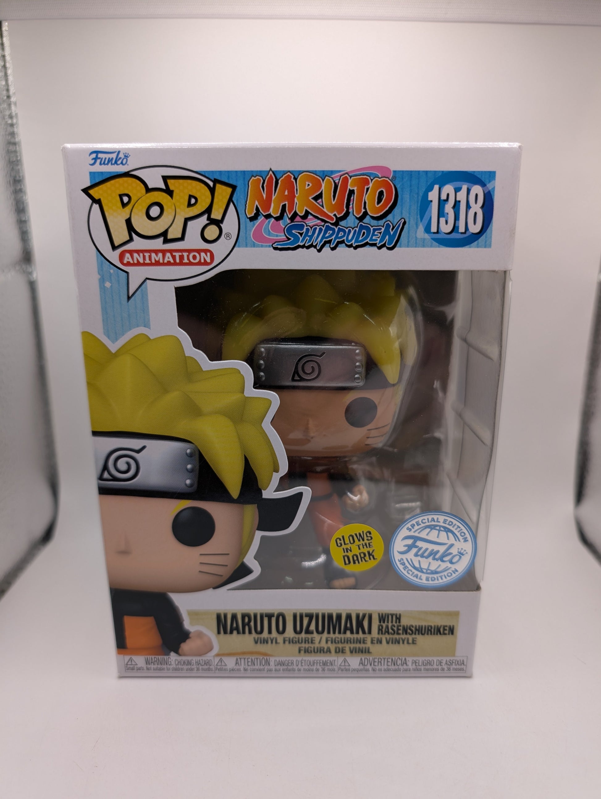 Funko Pop - Naruto Shippuden - Naruto Uzumaki with Rasenshuriken GLOW #1318 FRENLY BRICKS - Open 7 Days