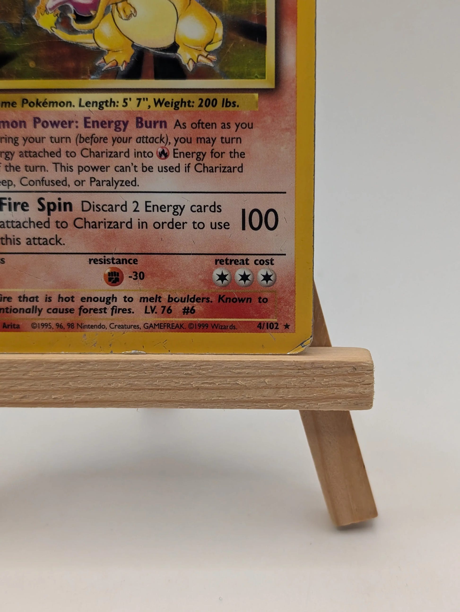 Pokémon Base Set Charizard Holo Card 4/102, photo 5 image 5