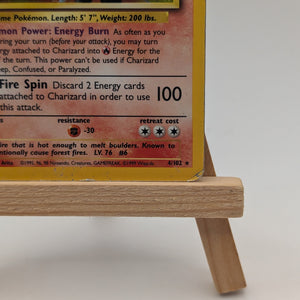 Pokémon Base Set Charizard Holo Card 4/102 FRENLY BRICKS - Open 7 Days