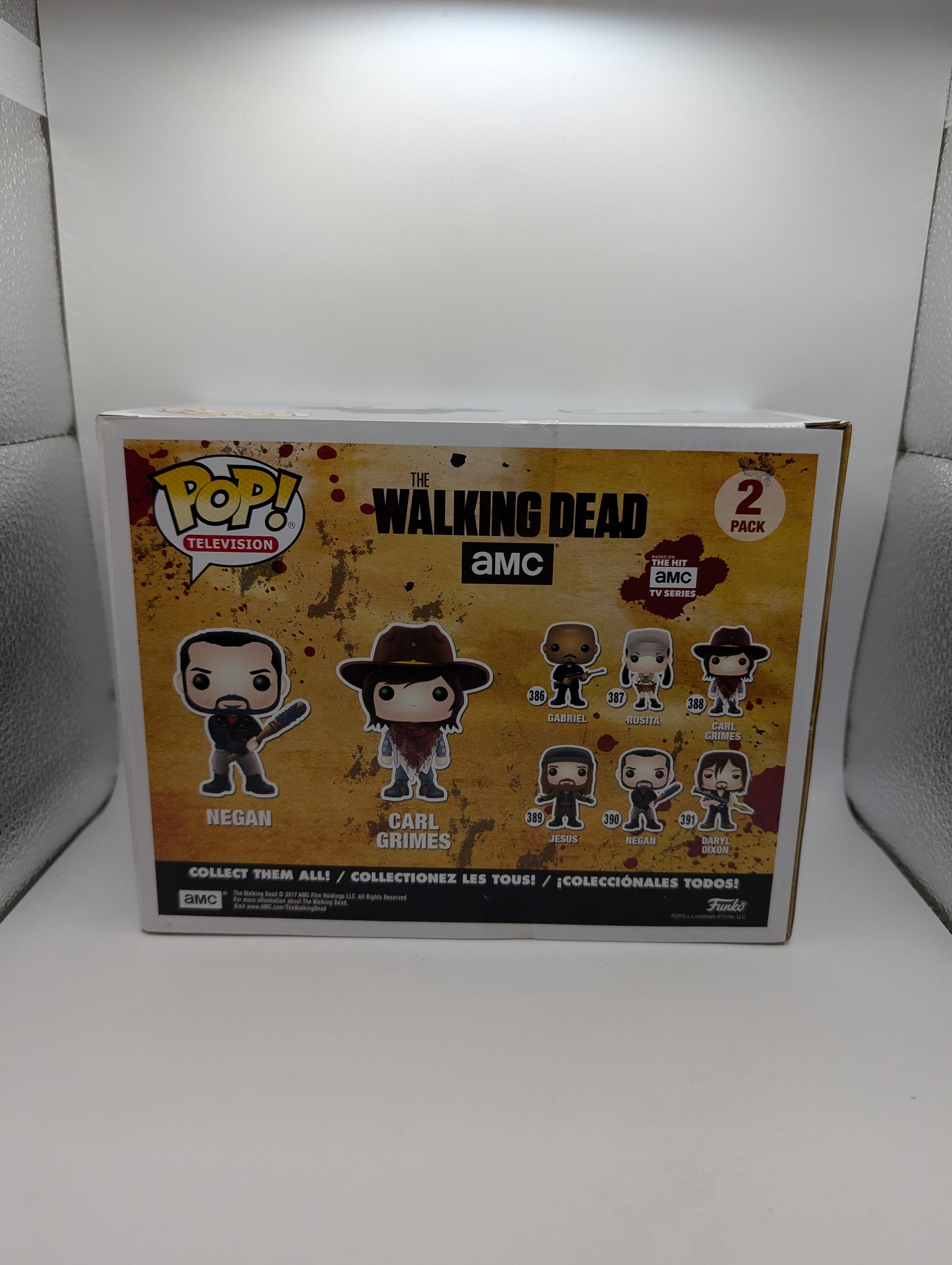 Funko Pop! The Walking Dead: Negan and Carl Grimes 2 Pack FRENLY BRICKS - Open 7 Days