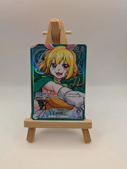 Carrot OP08-021 Leader ALT ART 🐰 One Piece TCG English NM | Minks Leader FRENLY BRICKS - Open 7 Days