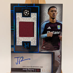 Jacob Ramsey 2024-25 Topps Museum Collcetion UCC Auto Relic #MAR-JR /75