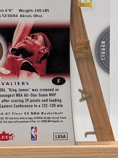 2006-07 Fleer EX #6 LeBron James FRENLY BRICKS - Open 7 Days