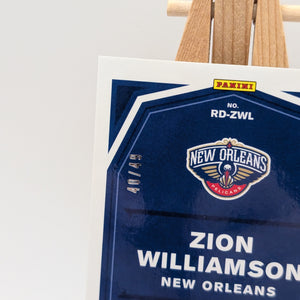 2019-20 Donruss Optic Rookie Auto Zion Williamson Dominators /49