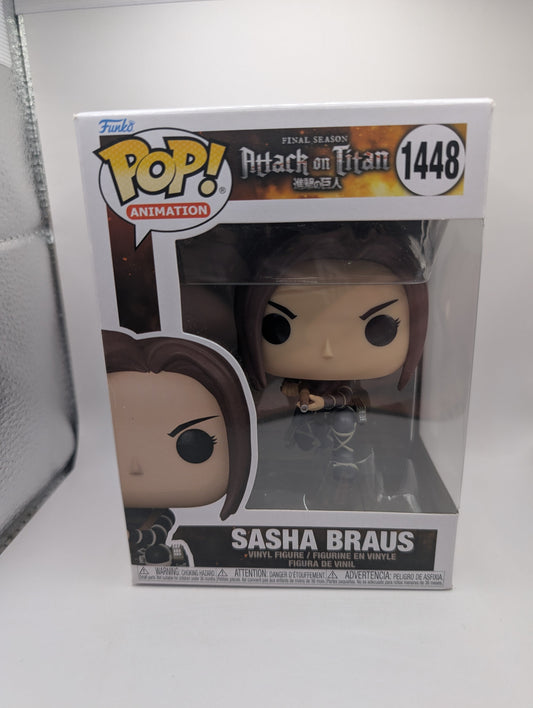 Sasha Braus Pop 1448 - Attack on Ttian Funko Pop! 2023 FRENLY BRICKS - Open 7 Days