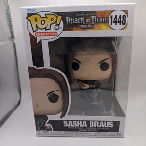 Sasha Braus Pop 1448 - Attack on Ttian Funko Pop! 2023 FRENLY BRICKS - Open 7 Days
