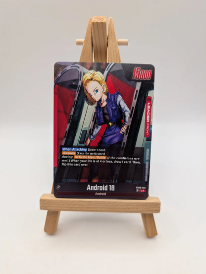 Android 18 (Alternate Art) Leader Rivals Clash FB06-001 NM Holo FRENLY BRICKS - Open 7 Days