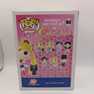 Funko Pop Sailor Moon w/ Moon Stick & Luna #90