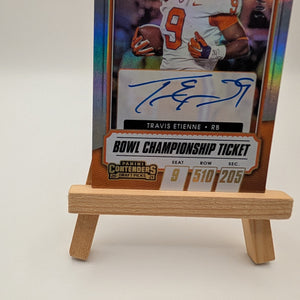 2021 Panini Contenders TRAVIS ETIENNE RC  Auto 10/10 On card Rookie College FRENLY BRICKS - Open 7 Days