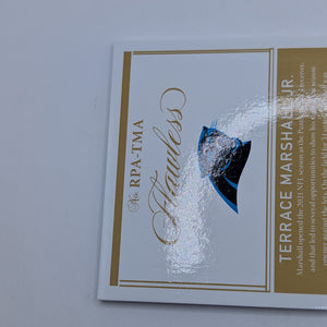 TERRACE MARSHALL JR 2021 FLAWLESS RPA ROOKIE PATCH RUBY RC AUTO /15 FRENLY BRICKS - Open 7 Days