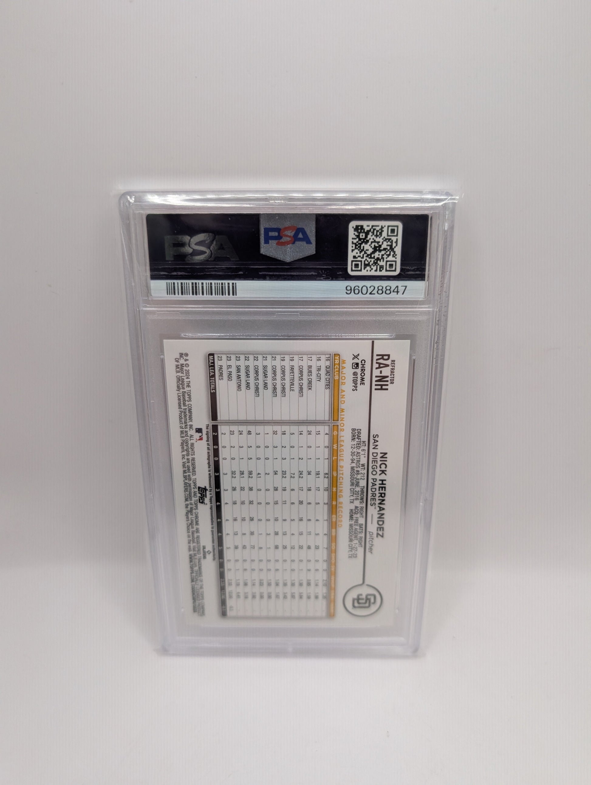 2024 Tops Chrome Nick Hernandez - Rookie Auto - Refractor FRENLY BRICKS - Open 7 Days