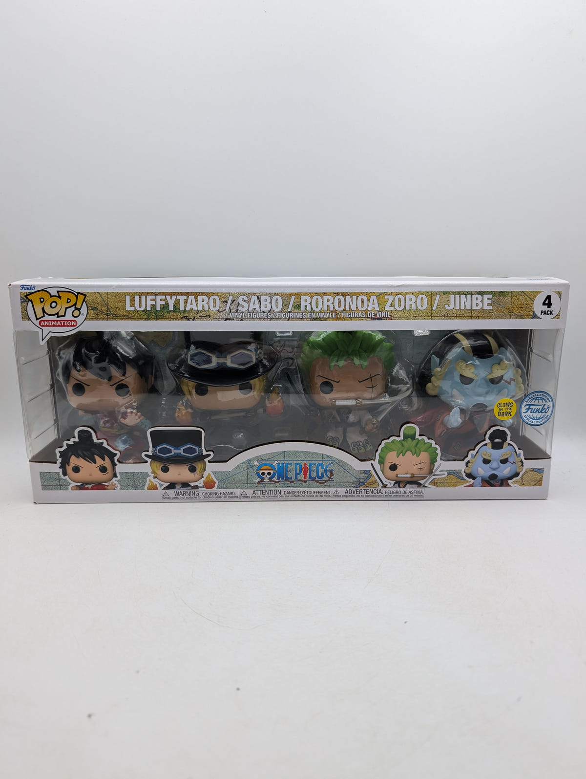 Funko POP! Animation One Piece Luffytaro / Sabo / Roronoa Zoro / Jinbe (4pack) image 1