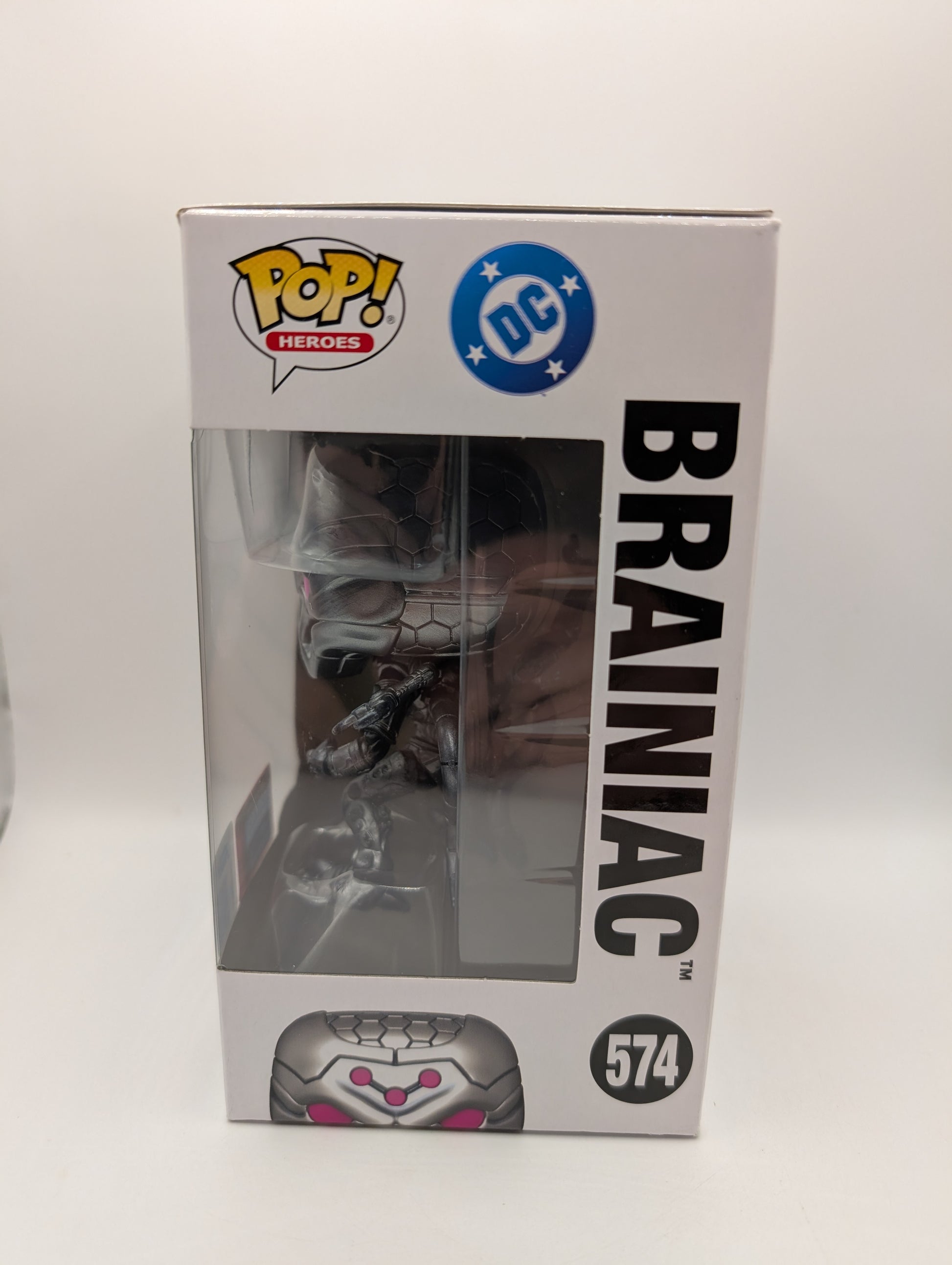 Funko Pop! DC Superman Brainiac #574 NYCC 2025 Shared Sticker