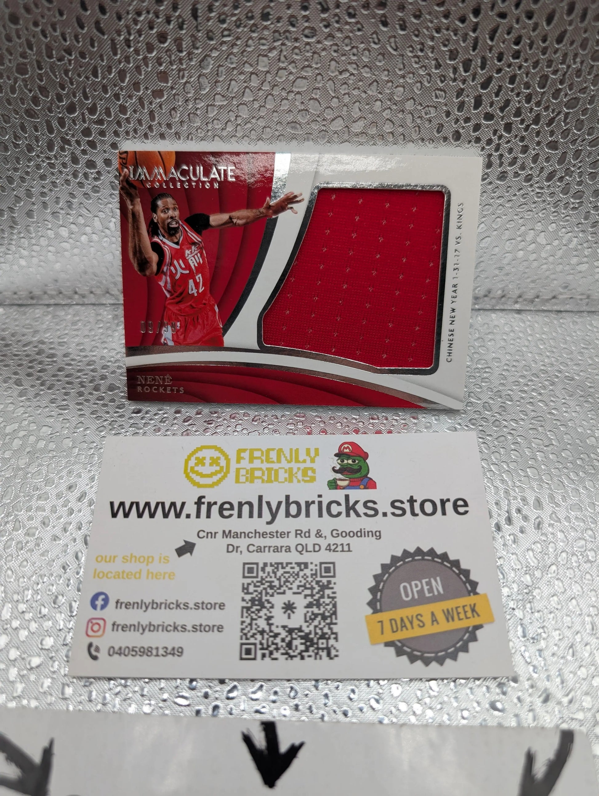 2017-2018 Panini Immaculate NENE SE-NNE Rockets Patch FRENLY BRICKS - Open 7 Days