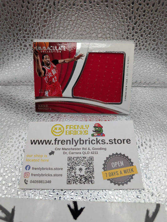 2017-2018 Panini Immaculate NENE SE-NNE Rockets Patch FRENLY BRICKS - Open 7 Days