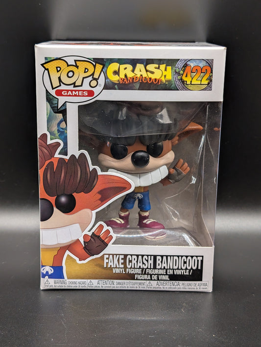 Funko POP! Games Crash Bandicoot #422 Fake Crash Bandicoot Vinyl Collectable FRENLY BRICKS - Open 7 Days