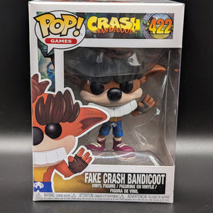 Funko POP! Games Crash Bandicoot #422 Fake Crash Bandicoot Vinyl Collectable FRENLY BRICKS - Open 7 Days