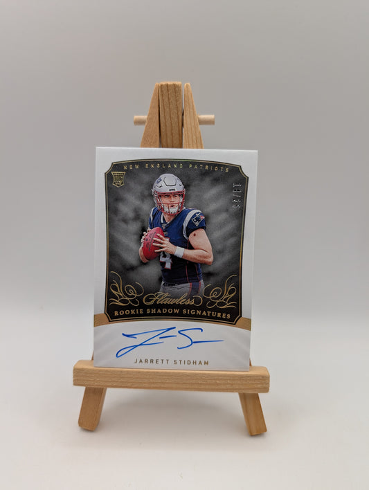 2019 Flawless Jarrett Stidham RC Shadow Signatures Gold ON CARD Auto /25 RSS-JS