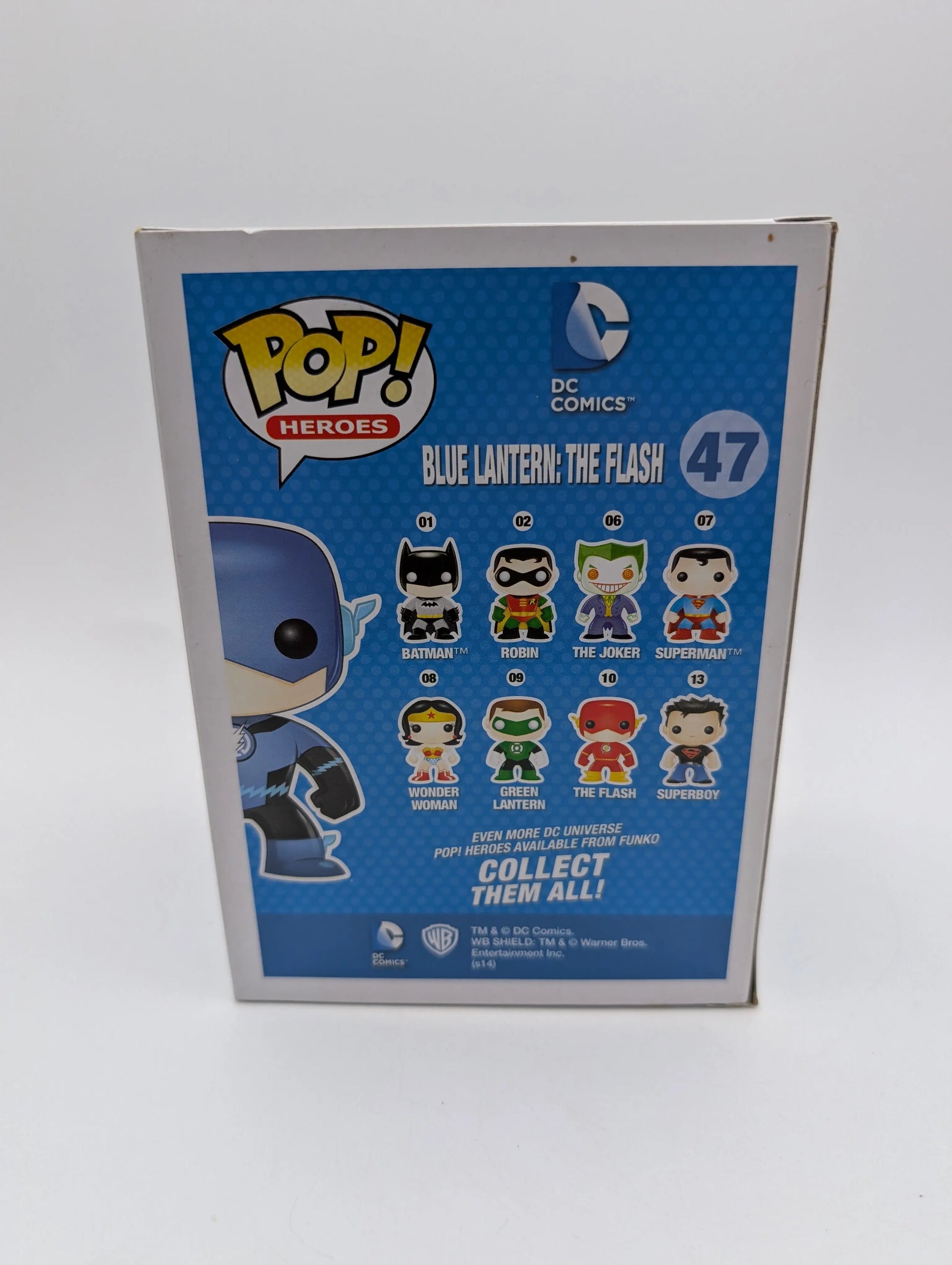 FUNKO POP HEROES #47 BLUE LANTERN THE FLASH (METALLIC) VINYL FRENLY BRICKS - Open 7 Days
