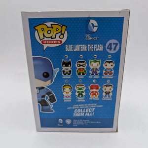 FUNKO POP HEROES #47 BLUE LANTERN THE FLASH (METALLIC) VINYL FRENLY BRICKS - Open 7 Days