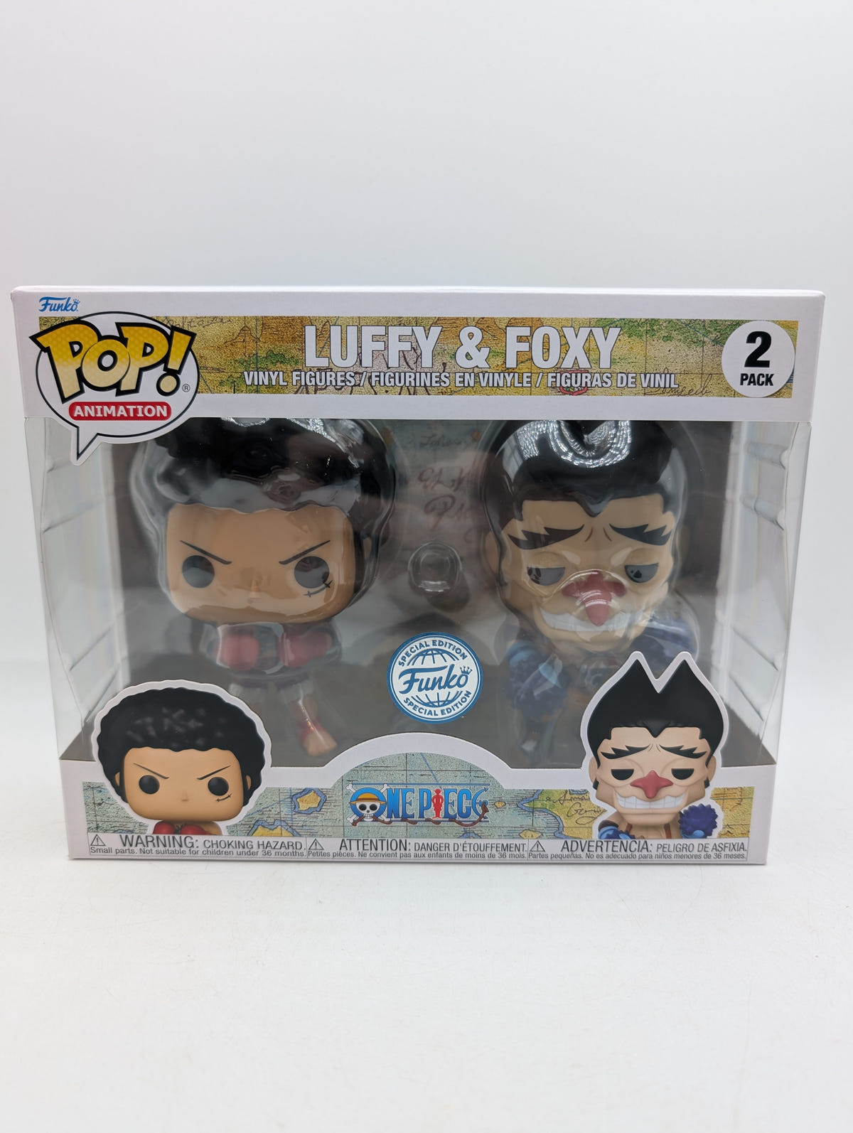 Funko Pop Anime One Piece Luffy and Foxy Figure 2-Pack Special Edition image 1