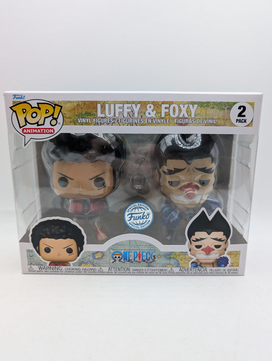 Funko Pop Anime One Piece Luffy & Foxy Figure 2-Pack Special Edition