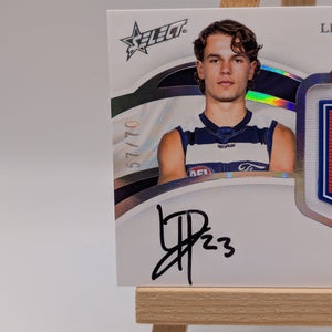 Lennox Hofmann Rookie Badge Signature Seamless Select /70 AFL 2025 Geelong FRENLY BRICKS - Open 7 Days