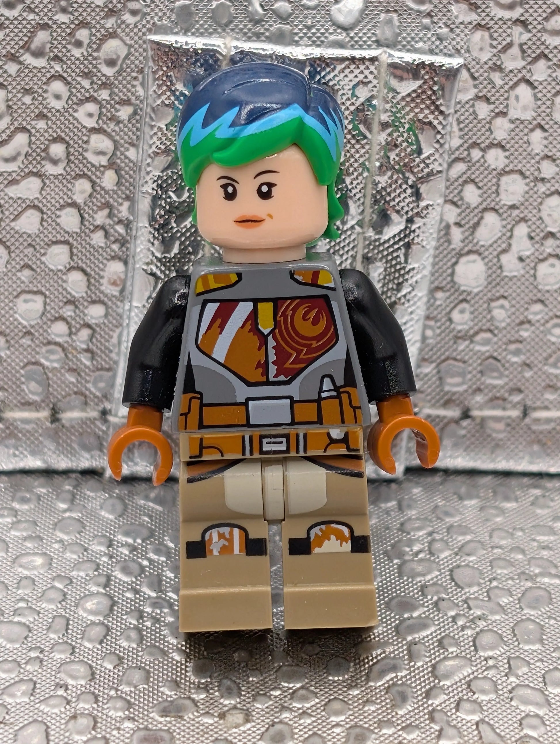 LEGO Star Wars Sabine Wren (green/blue Hair) Minifigure from Set #75150 (sw0742) FRENLY BRICKS - Open 7 Days