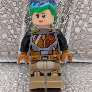 LEGO Star Wars Sabine Wren (green/blue Hair) Minifigure from Set #75150 (sw0742) FRENLY BRICKS - Open 7 Days